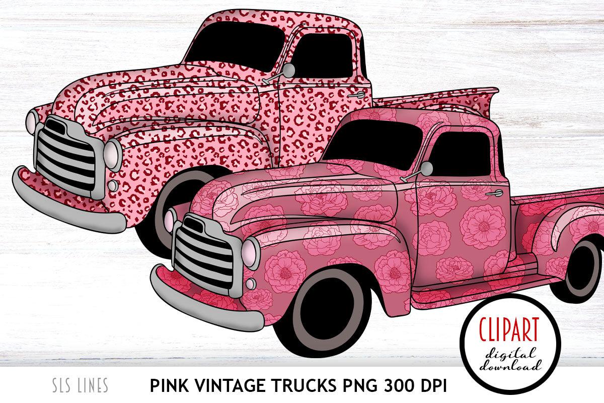 pink vintage clip art