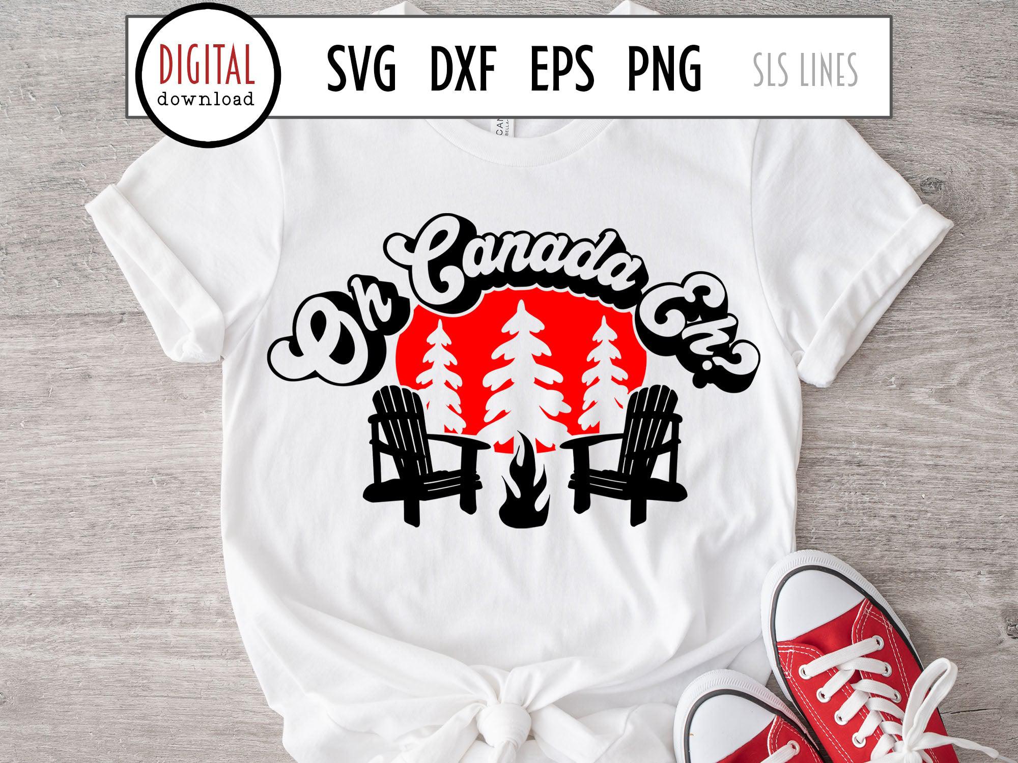 Oh Canada Eh SVG & PNG, Canadian Cut File – SLSLines